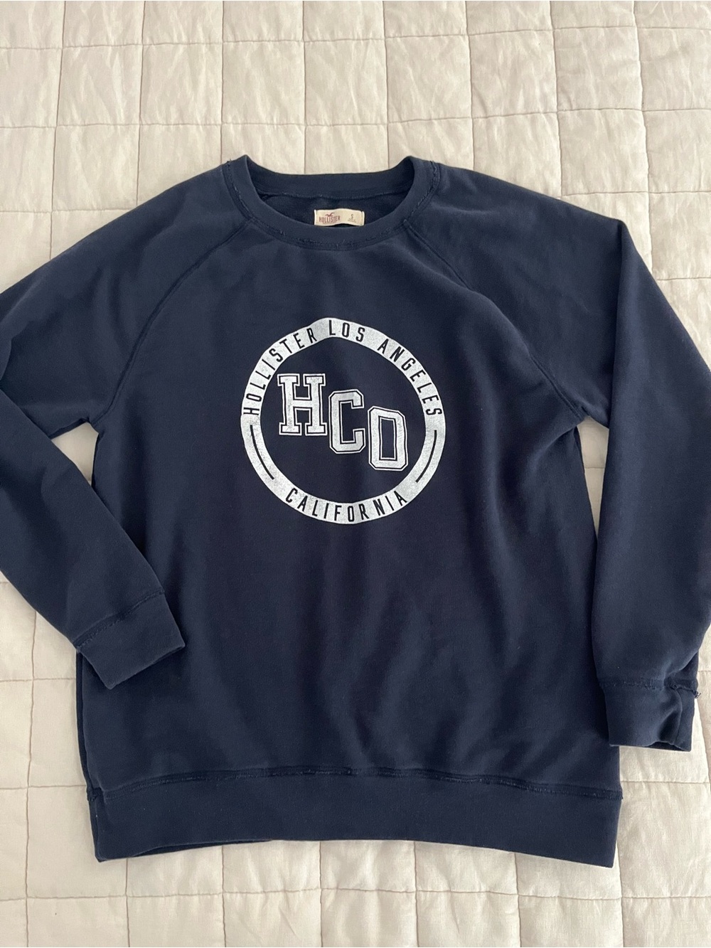 Hollister Navy HCO  Crewneck